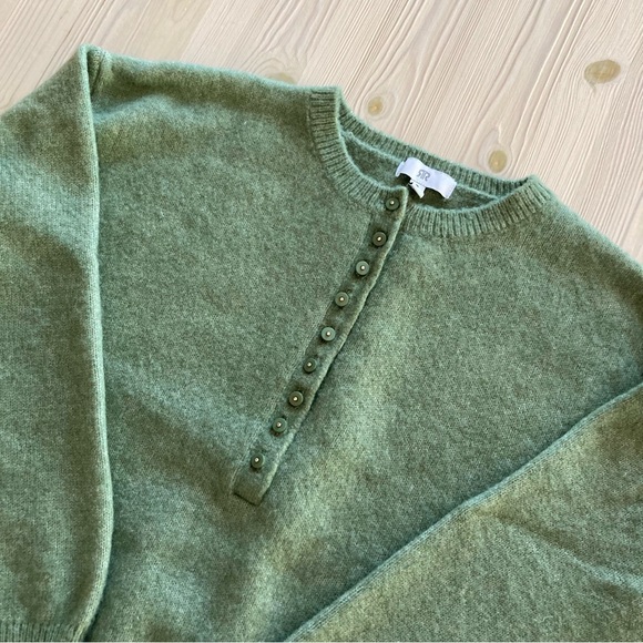 La Redoute Granddad Collar Sweater size S - Picture 2 of 3